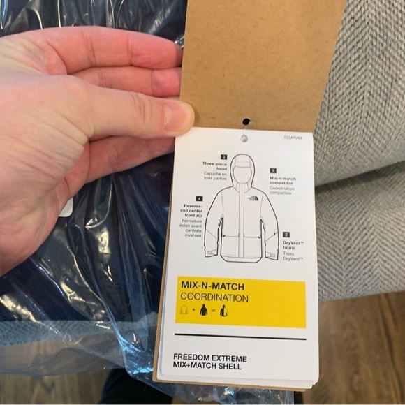 NWT The North Face' Freedom Extreme Mix Match Shell Water Repellant - Picture 10 of 10